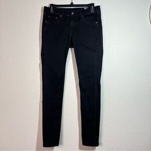 Rag & Bone Chevron Ombre Black Low Rise Skinny Legging Jeans Women's Size 28‎